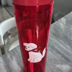Brand New Starbucks 2025 Red Cup Christmas Puppy Dog Limited Edition